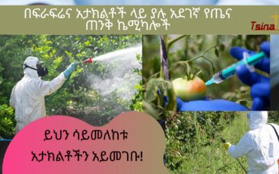 በፍራፍሬና አታክልቶች ላይ ያሉ አደገኛ የጤና ጠንቅ ኬሚካሎች. Toxic Chemicals in Fruits and Vegetables